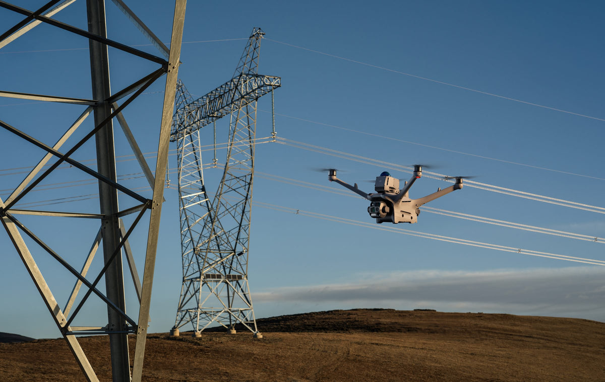 Távvezeték mentén – hivatalos DJI-fotó